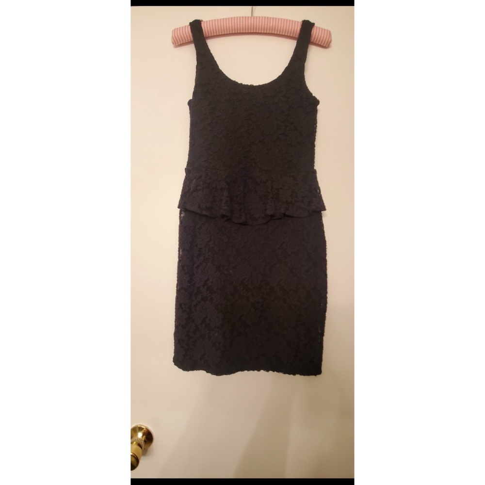 Black Peplum dress